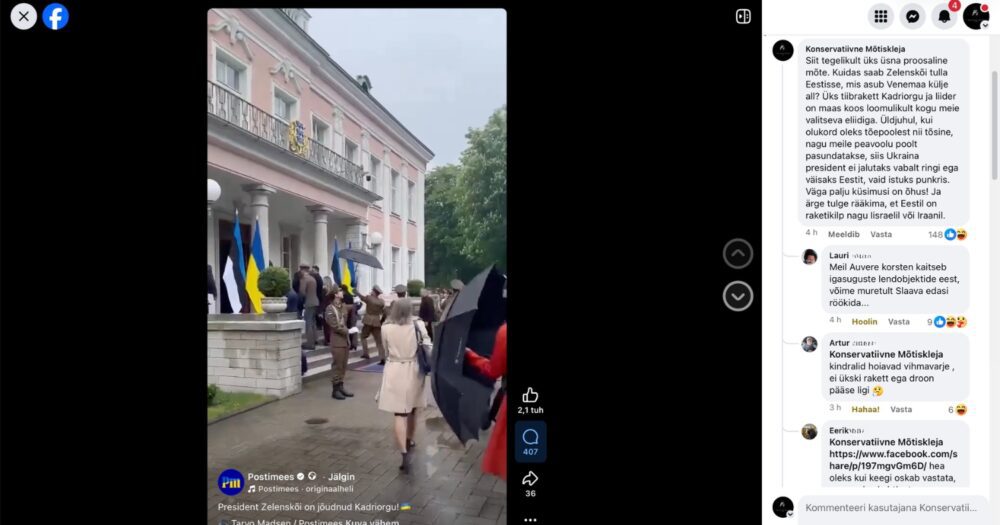 Mario Maripuu: Ukraina presidendi visiit Eestisse küttis sotsiaalmeedias kirgi ning tekitas ühtlasi palju küsimusi.